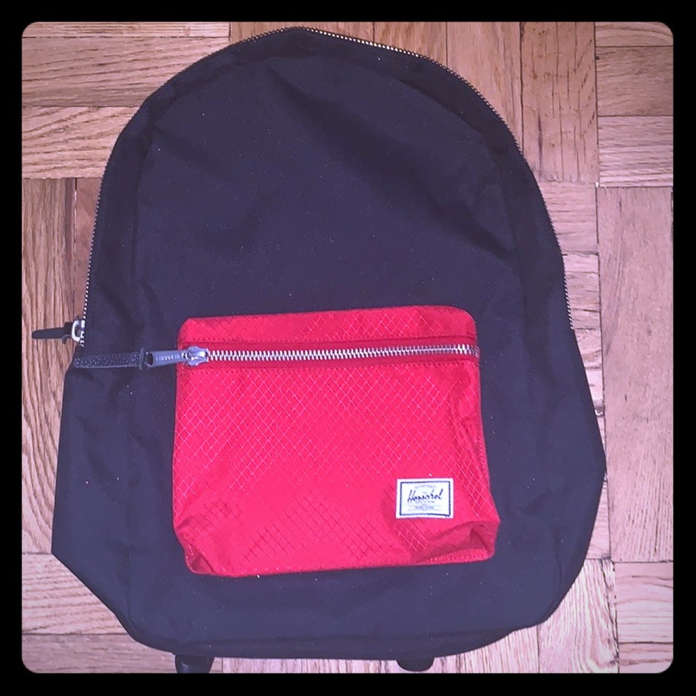 Herschel Settlement Backpack - Brand New Black/Red